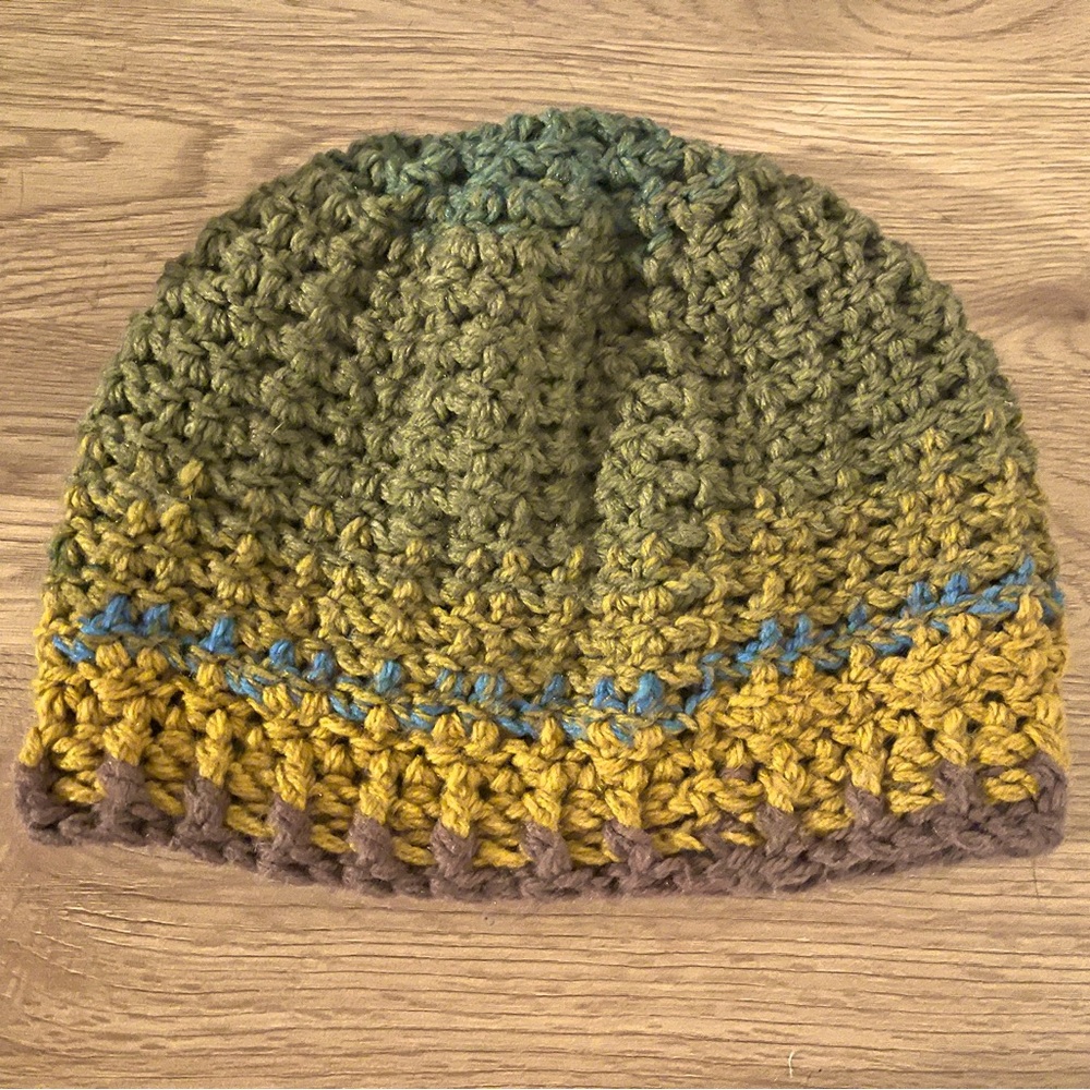 Colorful knit beanie
